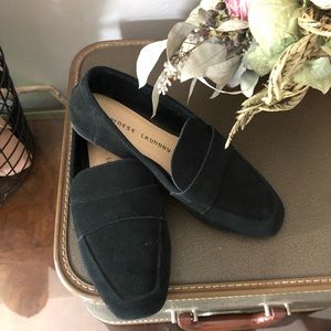 Chinese laundry grateful black size 8 suede leather loafers